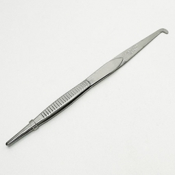 Straight 5" Tweezer with Hook