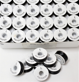 Magnetic Core Style L White Polyester Bobbins - 148 yards per bobbin:  PinPoint International