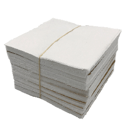 7" x 7" Pre-Cut Sheets Woven Backing - White