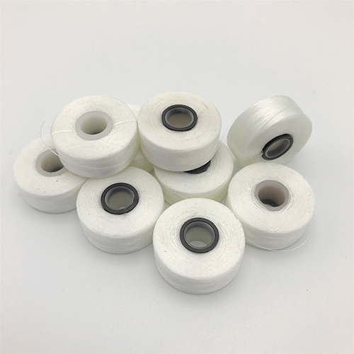 Magnetic Core Style L White Polyester Bobbins - 148 yards per bobbin:  PinPoint International