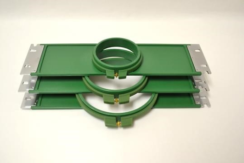 Cerceau à Broder TAJIMA Japon #432 - Vert Avec Crochets Métal - Dimensions 17,5x11,5 Cm - Occasion